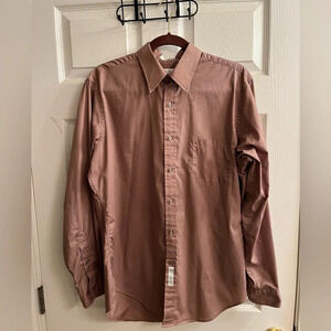 GEOFFREY BEENE~BROWN SHIRT~SIZE 16